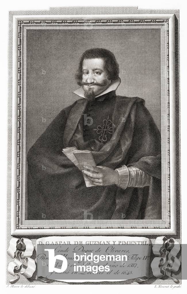 Don Gaspar de Guzmán y Pimentel Ribera y Velasco de Tovar, 1791 (engraving)