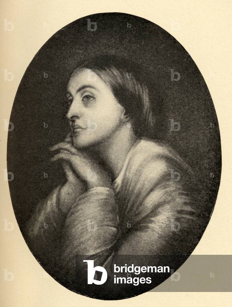 Christina Georgina Rossetti (1830-94) illustration from 'Little Journeys to the Homes of Famous Women', published 1897 (litho)