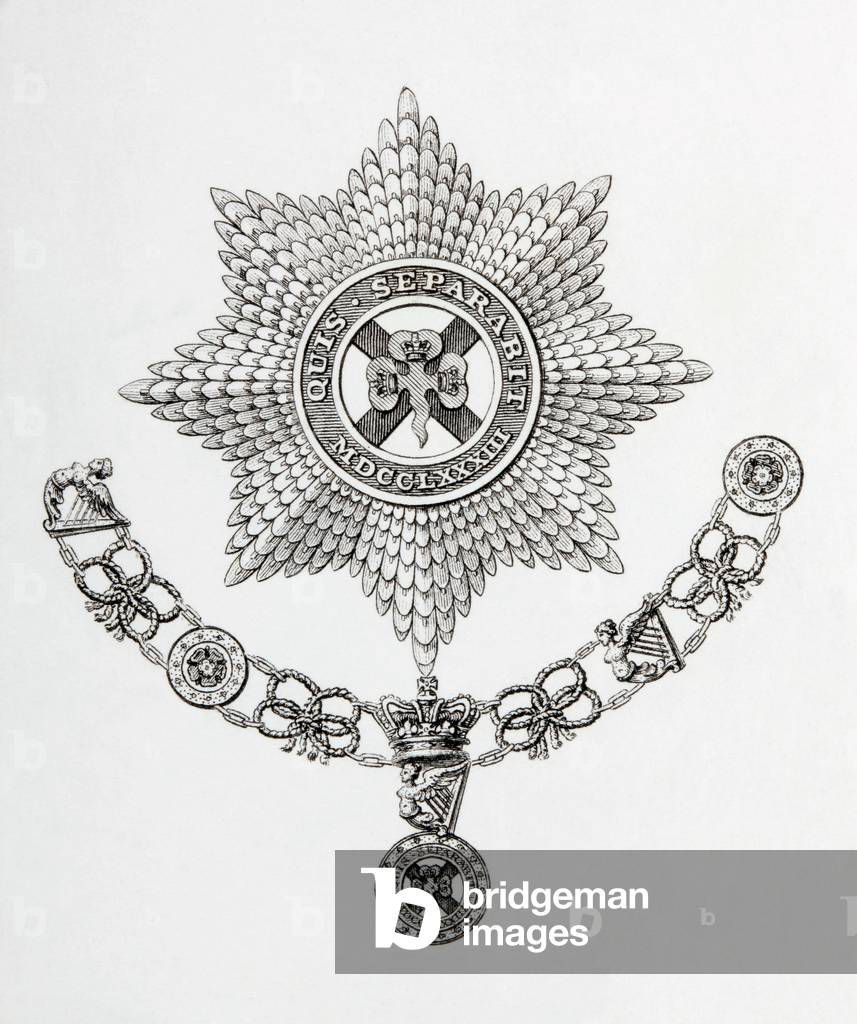 Star, Collar and Badge of the Order of St. Patrick.