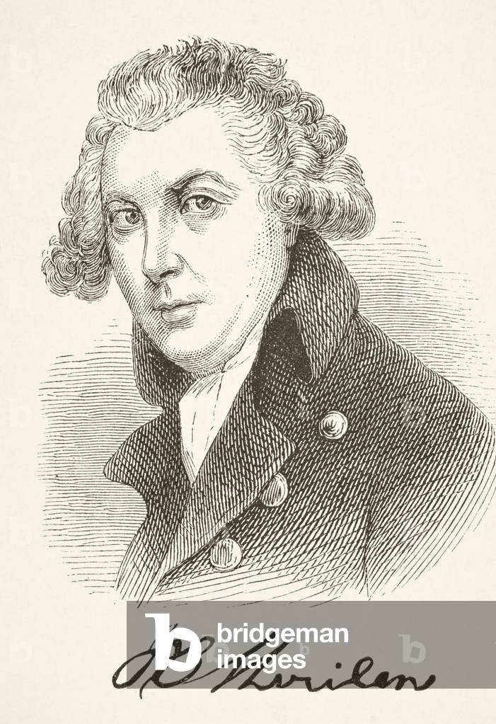 Richard Brinsley Sheridan, from 'The National and Domestic History of England' by William Hickman Smith Aubrey (1858-1916) published London, c.1890 (litho)