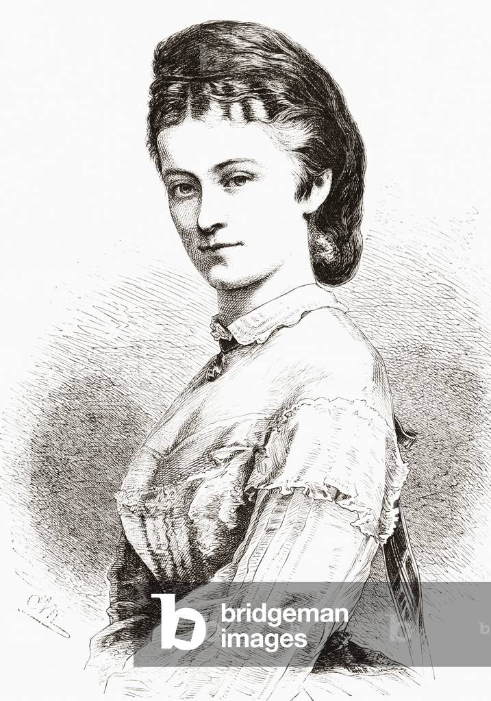 Duchess Sophie Charlotte Augustine in Bavaria, from L'Univers Illustre pub. 1867