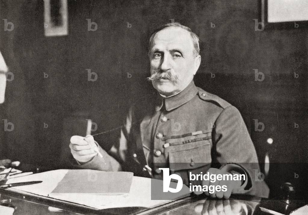 Marshal Ferdinand Foch, French soldier, military theorist and First World War hero, from The Year 1919 Illustrated