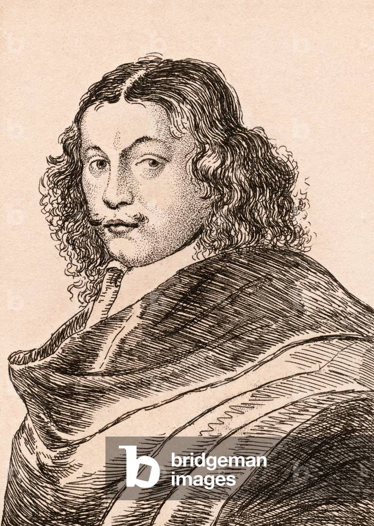 Frans van Mieris the Elder, illustration from '75 Portraits Of Celebrated Painters From Authentic Originals', published in 1817, London (engraving)