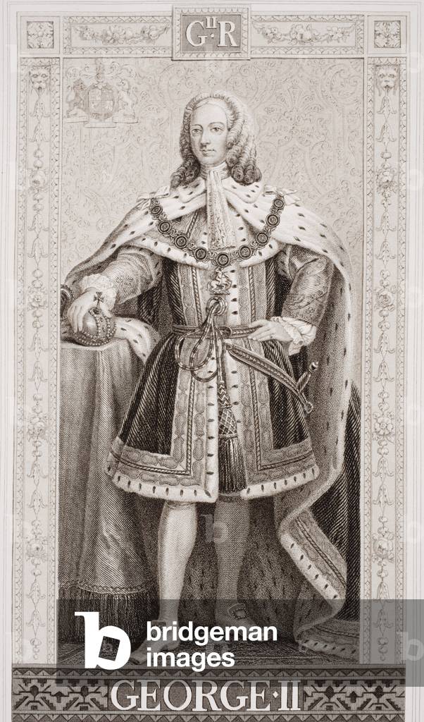 George II (1683-1760) from `Illustrations of English and Scottish History' Volume II (engraving)