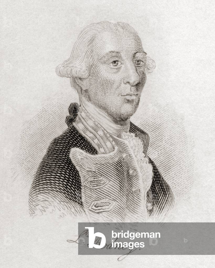 Admiral George Brydges Rodney, from the book Crabb's Historical Dictionary pub. 1825