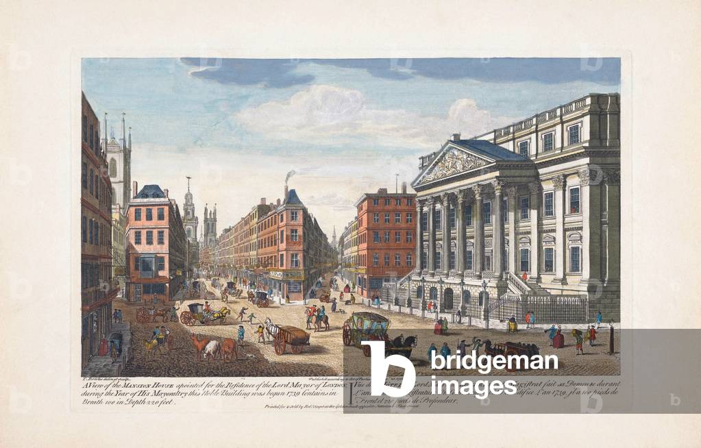 Mansion House, London in the 18th century