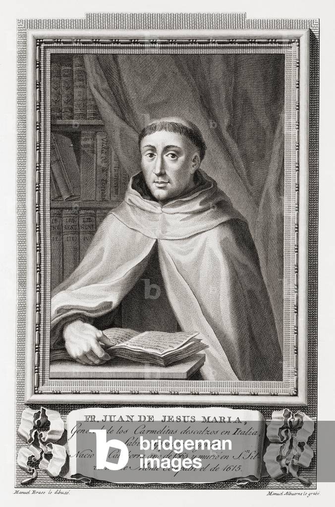 Juan de Jesus Maria, after an etching in Retratos de Los Españoles Ilustres, Madrid, Spain, pub. 1791