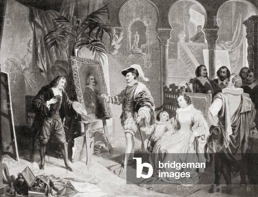 Philip IV in Velazquez's studio, from Hutchinson's History of the Nations, pub. 1915