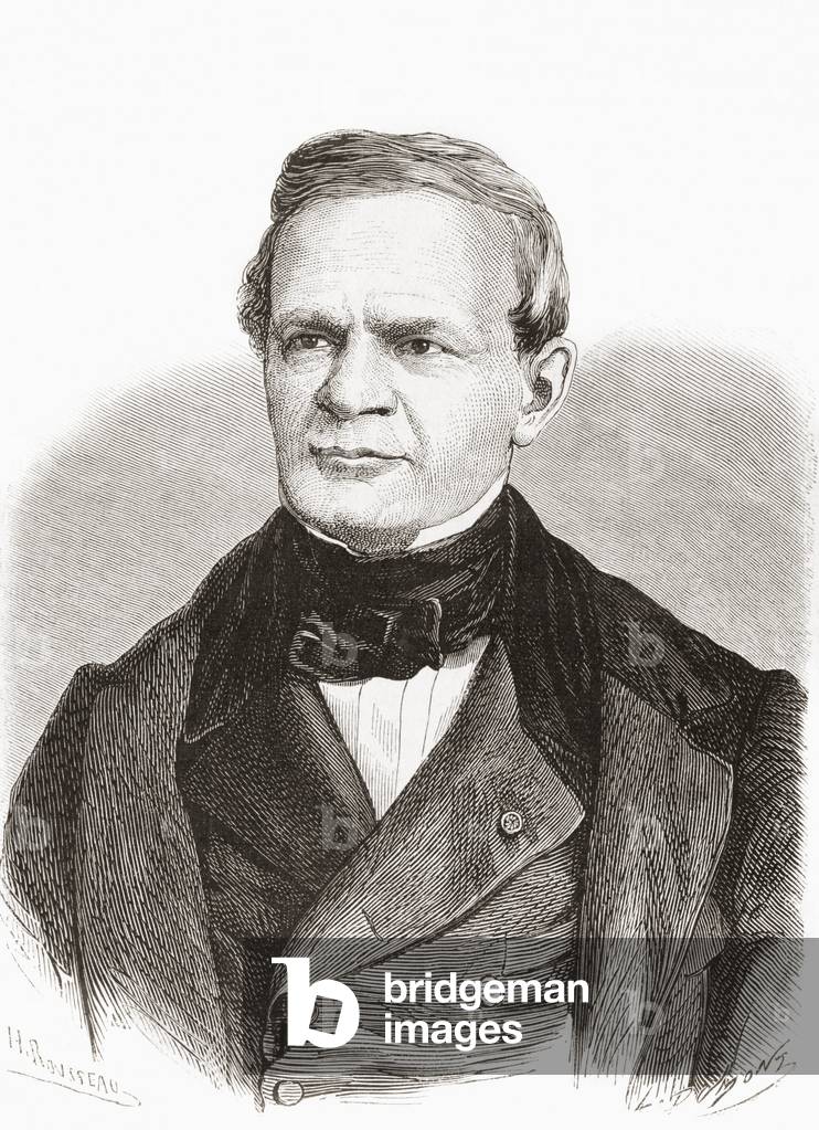 Alfred-Auguste Cuvillier-Fleury, 1802 - 1887. French historian and literary critic, from L'Univers Illustre pub. 1867