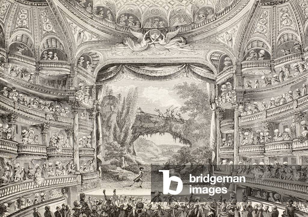 A 1789 Performance in the Theatre des Varietes-Amusantes, 1875 (engraving)