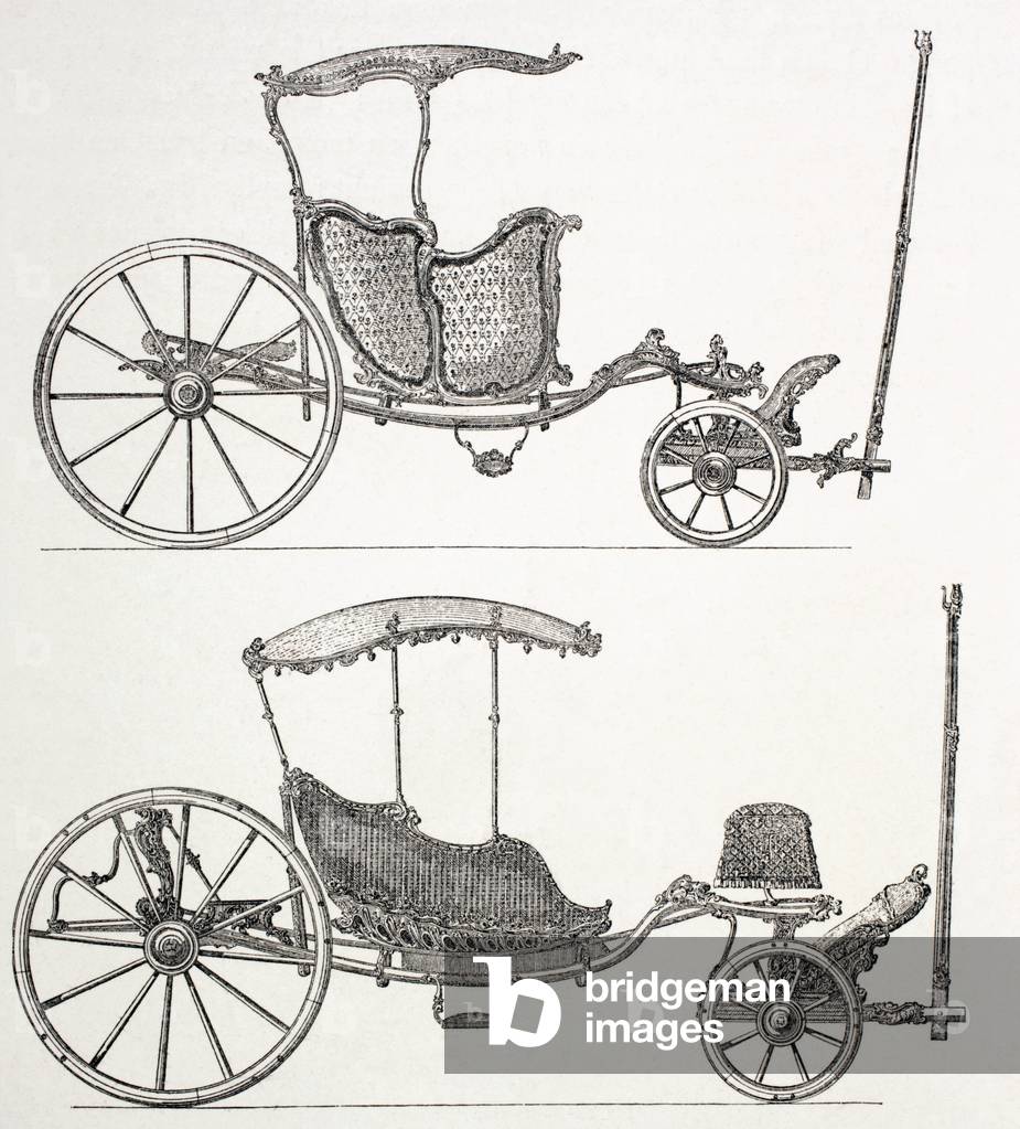 Eighteenth Century French Carriages, 1875 (litho)