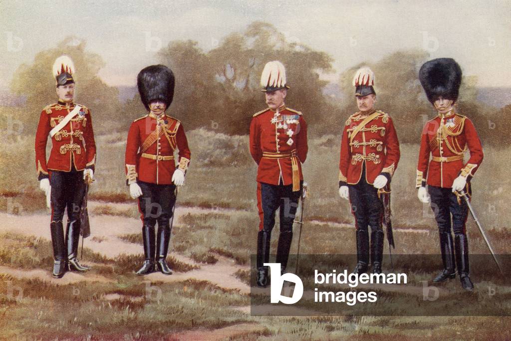 Field Marshal Paul Sanford Methuen, 3   Baron Methuen and his staff during the Second Boer War, from 'South Africa and the Transvaal War' by Louis Creswicke, published 1900 (colour litho)
