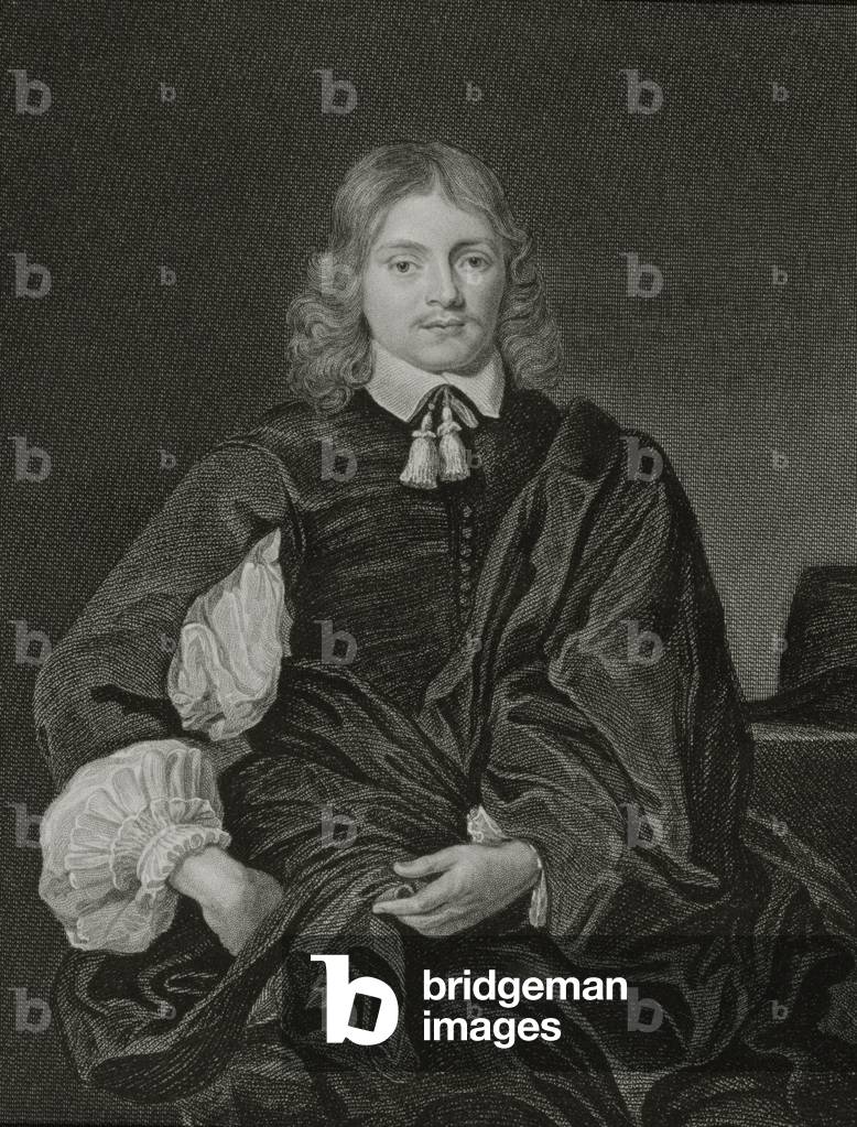 Portrait of Lucius Carey (c.1610-43) 2nd Viscount Falkland, from 'Lodge's British Portraits', 1823 (litho)