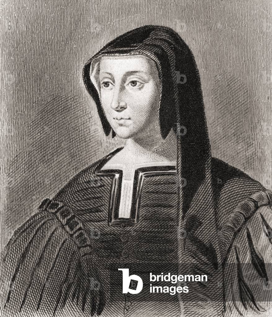 Louise of Savoy, Duchess d' Angouleme (1476-1531) and Regent of France (etching)
