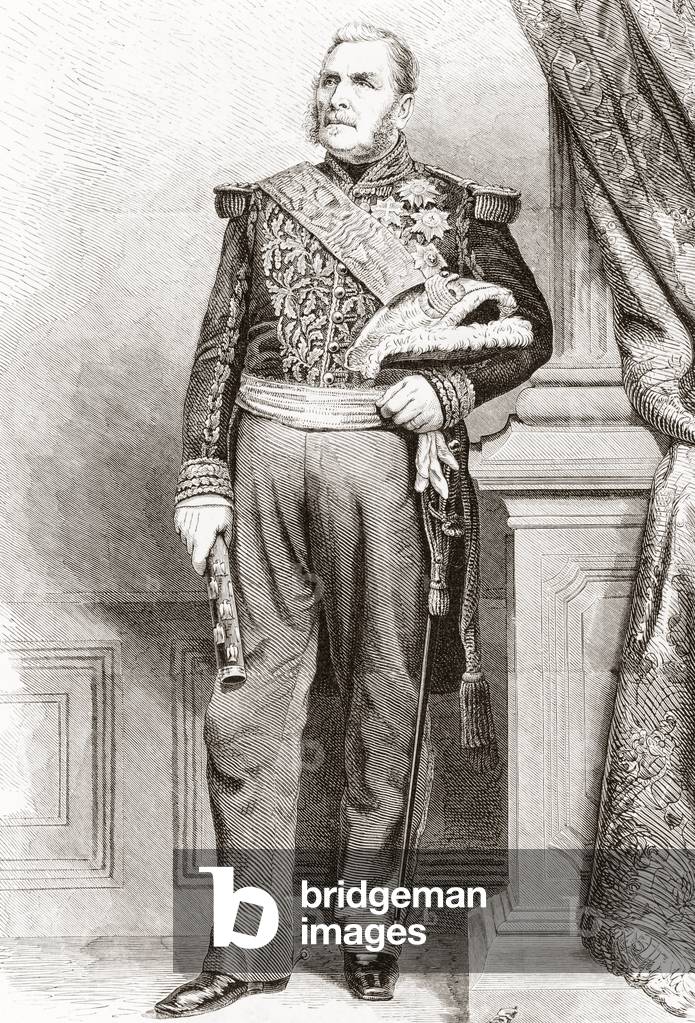 Bernard Pierre Magnan, Marshal of France, from 'Album-Evenement, Prime du Journal L'Evenement', pub. 1865 (print)