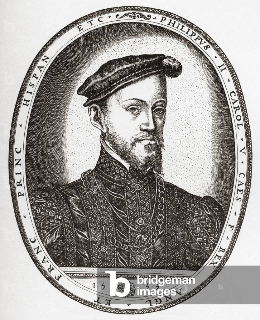 Philip II, from the book Short History of the English People by J.R. Green, pub. London 1893