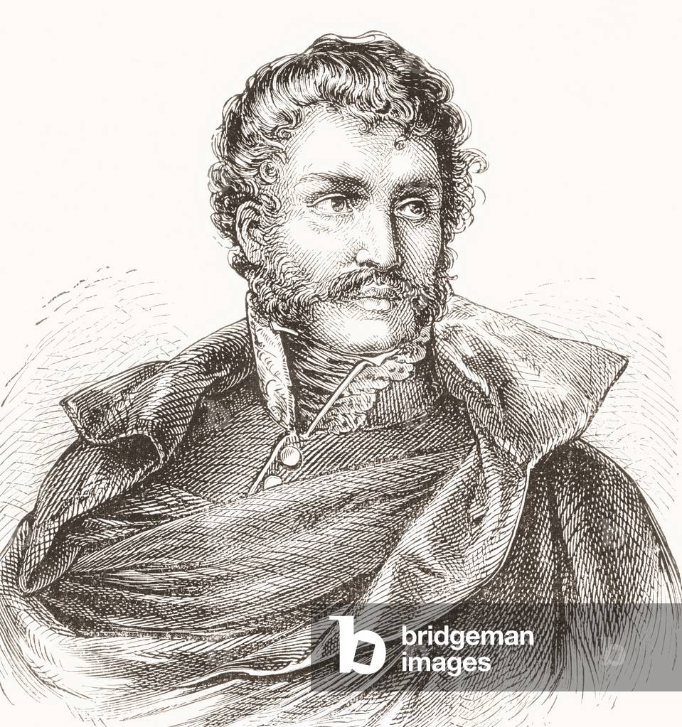 Francisco Espoz y Mina, 1781 -1836.  Spanish guerrilla leader and general.  From Nuestro Siglo, published 1883.