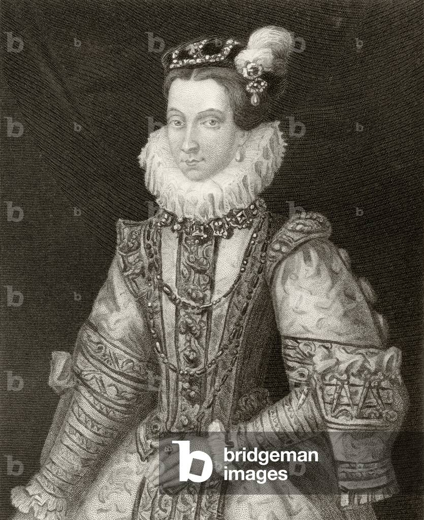 Anna of Austria, from 'History of the Reign of Philip II', published in 1855 (litho)
