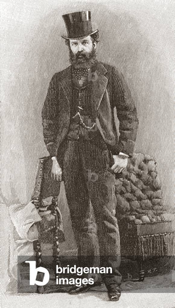 Nathan Mayer Rothschild, aged 32, 1st Baron Rothschild, Baron de Rothschild, 1840 1915.  British banker and politician from the international Rothschild financial dynasty. From The Strand Magazine published 1897.