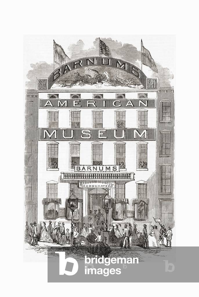 Barnum's new American Museum. New York, after an engraving in Frank Leslie's illustrated newspaper, September 30, 1865 (engraving)