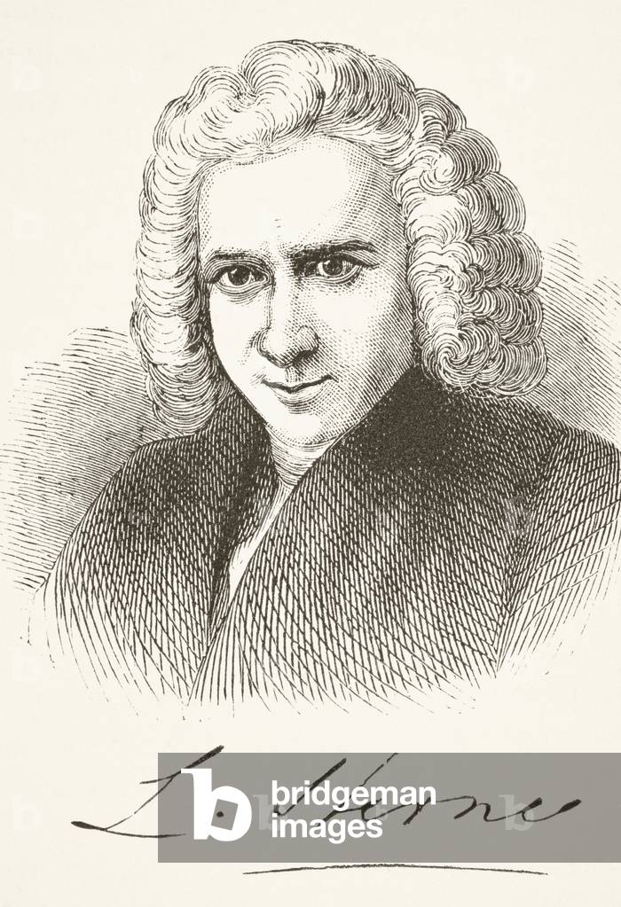 Laurence Sterne, from 'The National and Domestic History of England' by William Hickman Smith Aubrey (1858-1916) published London, c.1890 (litho)