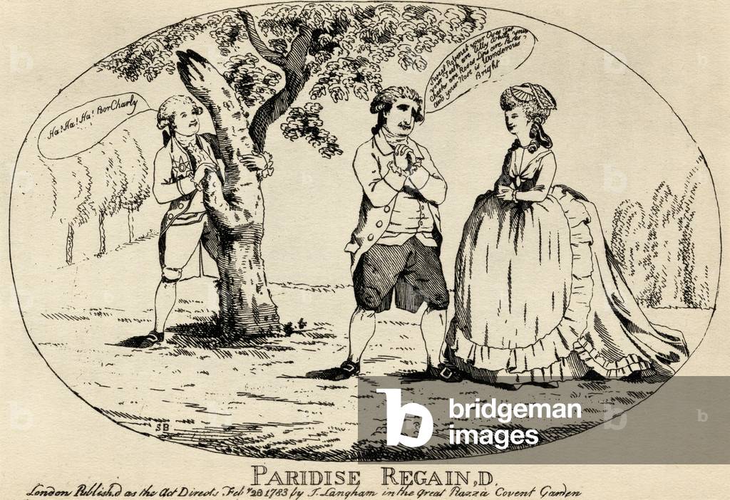 Paridise Regain'd, published by J. Langham, 1783 (litho)