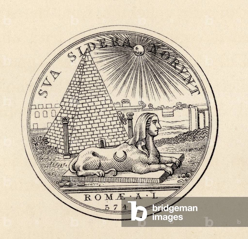 Masonic seal, from 'The History of Freemasonry, volume III', published by Thomas C. Jack, London, 1883 (litho)