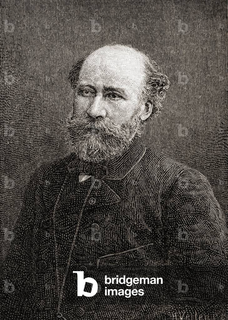 Octave Feuillet, from 'The Century Illustrated Monthly Magazine', published 1884 (wood engraving)