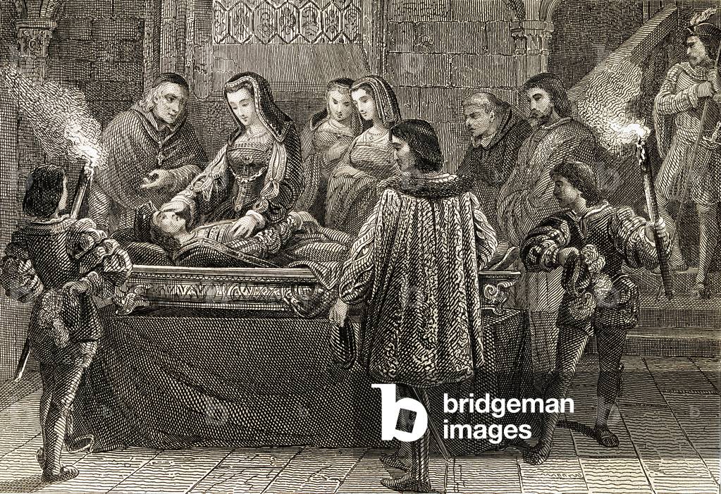 The burial of Philip the Handsome (1478-1506) (engraving)