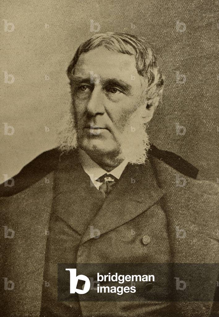 George William Curtis (1824-92) (litho)