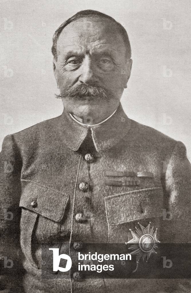 Marshal Ferdinand Foch, French soldier, military theorist and First World War hero, from The Year 1918 Illustrated