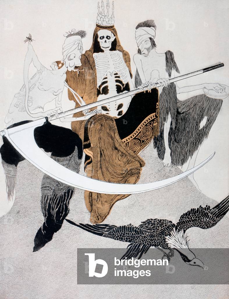 The Three Horsemen of the Apocalypse.  After a drawing by Bartolozzi.   From  La Esfera, 1914.