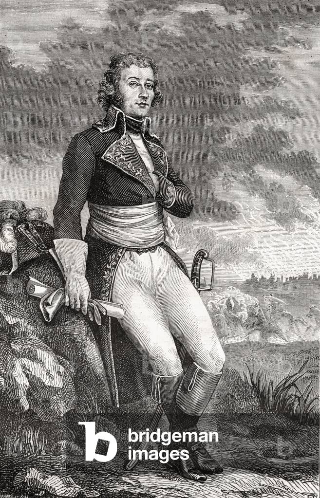 Jean Victor Marie Moreau (1763-1813) from an engraving by Parmentier, from 'Histoire de la Revolution Francaise' by Louis Blanc (1811-82) 1847-62 (litho)