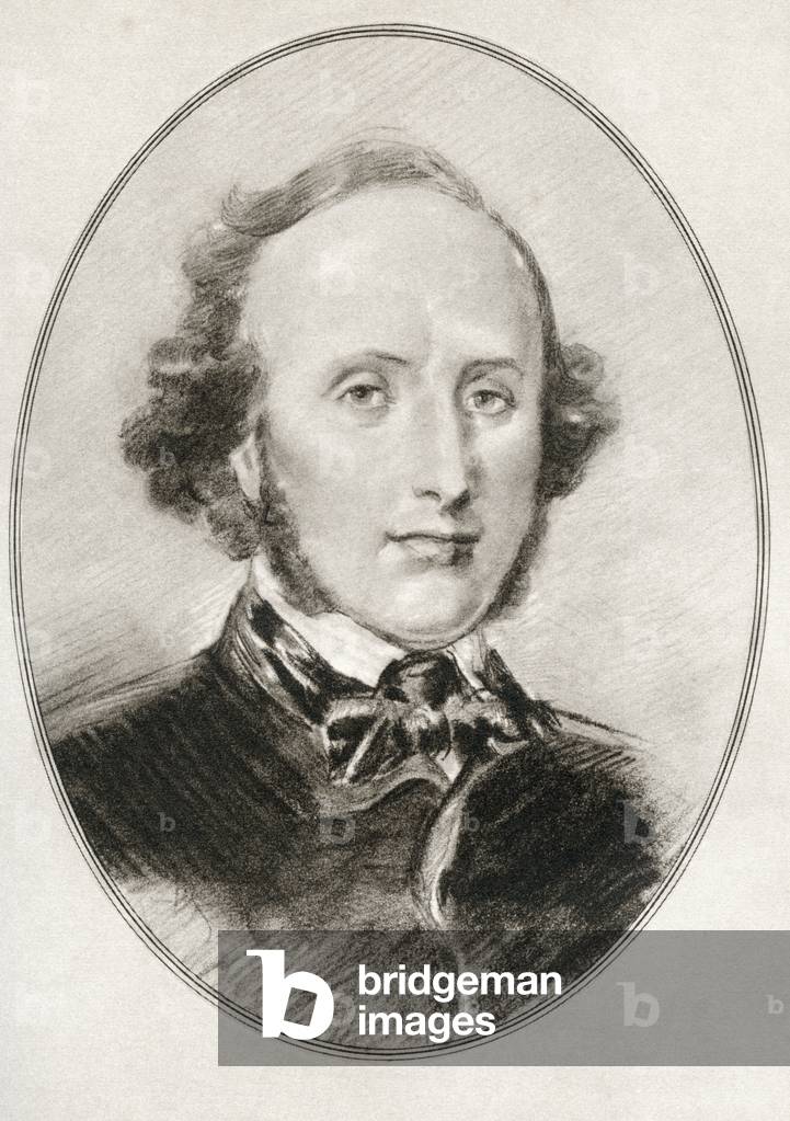 Jakob Ludwig Felix Mendelssohn Bartholdy, from Living Biographies of Great Composers