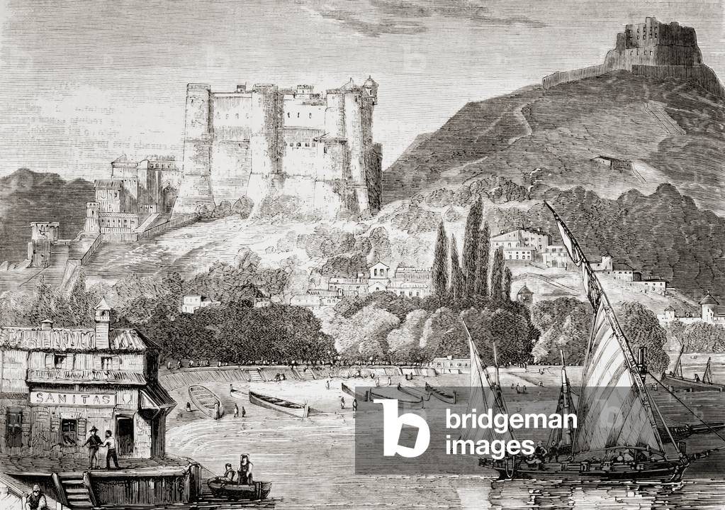 Spezia, Italy, in the 1860's, from El Museo Universal, pub. Madrid 1862