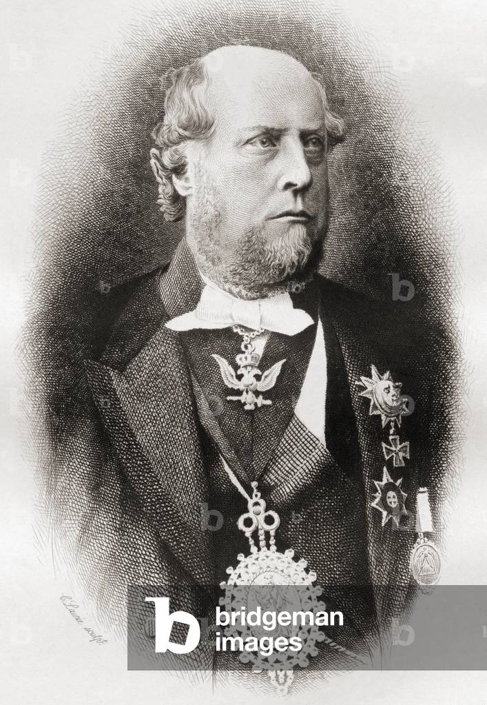 Colonel Sir Michael Robert Shaw-Stewart, 7th Baronet, 1826 - 1903.
