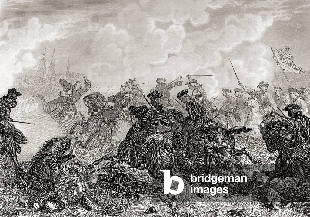 The battle of Villaviciosa de Tajuna, Guadalajara, Spain, 1710.