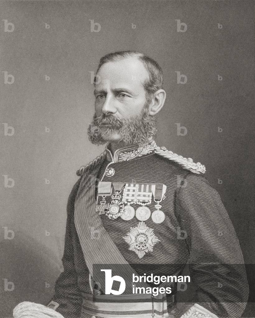 Field Marshal Frederick Sleigh Roberts, 1st Earl Roberts, 1883 (engraving)
