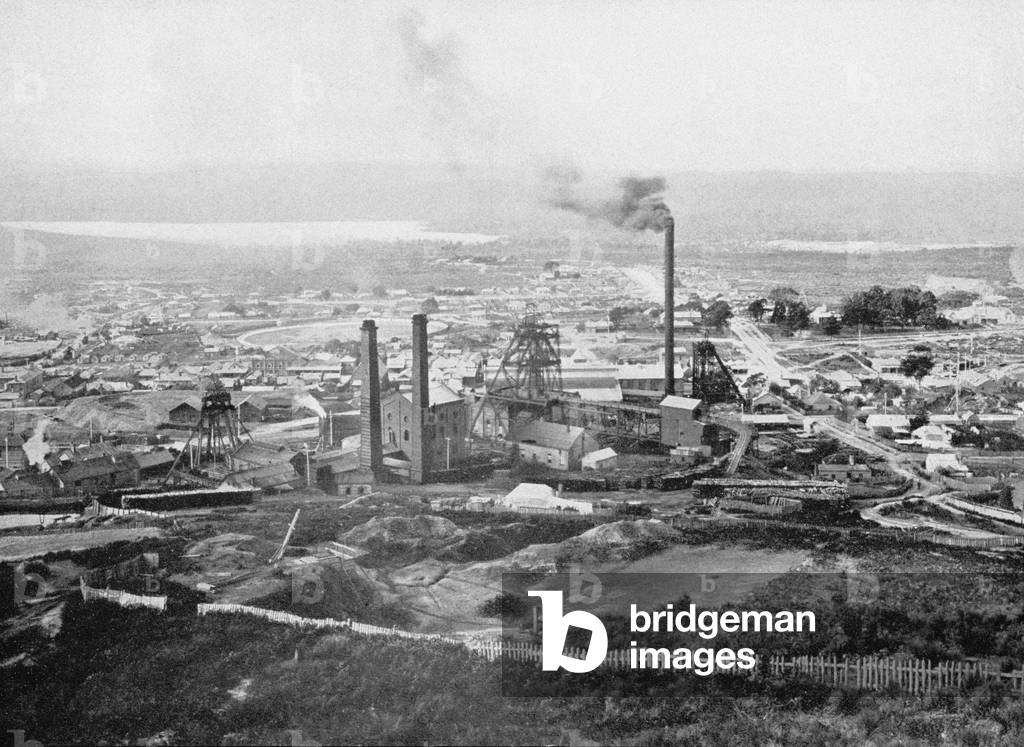 The Tasmania Gold Mine, Beaconsfield, Tasmania, c.1900, from 'Under the Southern Cross - Glimpses of Australia', published in 1908 (b/w photo)