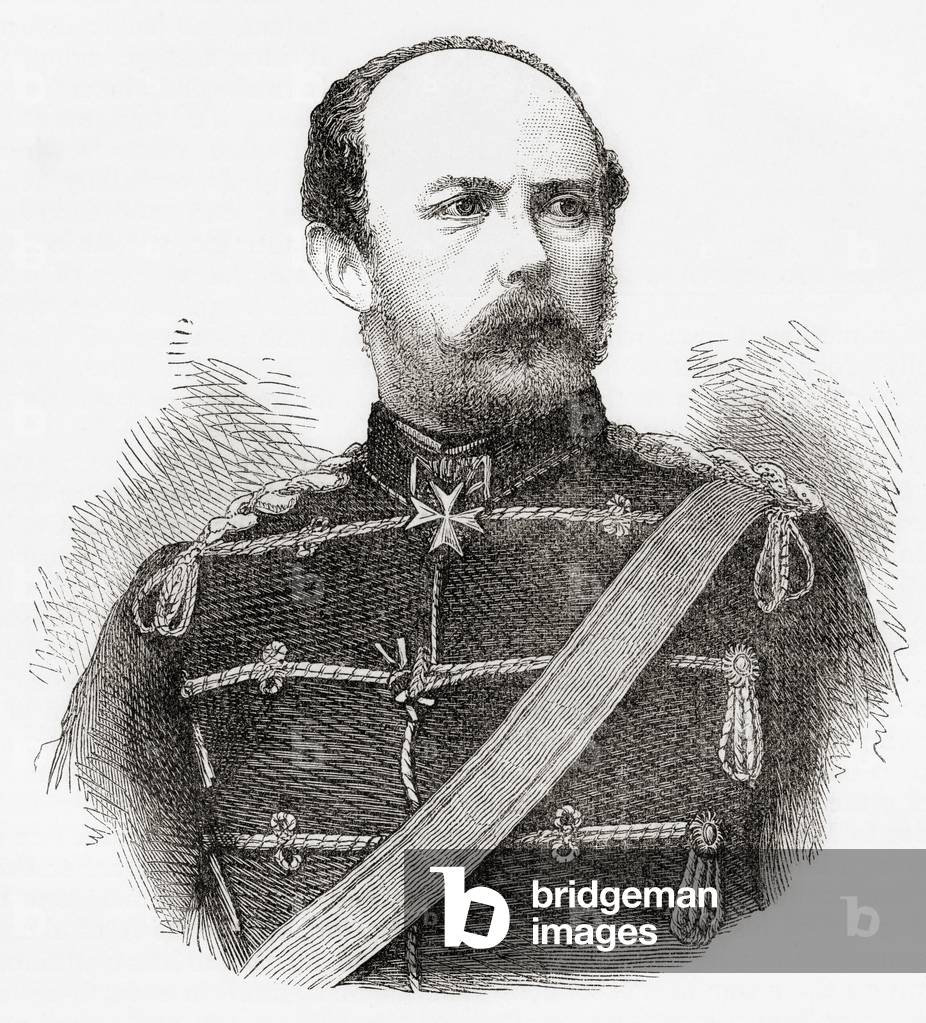 Prince Friedrich Carl Nicolaus of Prussia, from Ward and Lock's Illustrated History of the World, pub. c.1882.