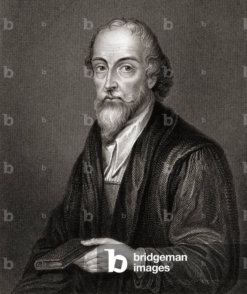Portrait of Nicholas Ridley, from 'Lodge's British Portraits', 1823 (litho)