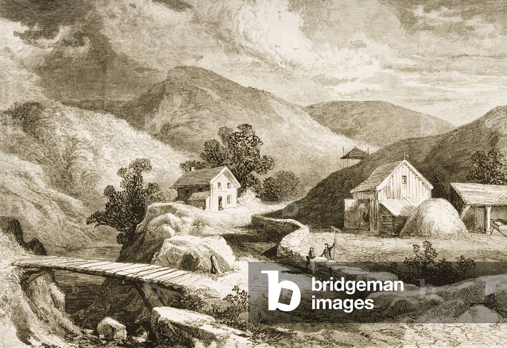 Hills of New England, c.1870, from 'American Pictures', published by The Religious Tract Society, 1876 (engraving)