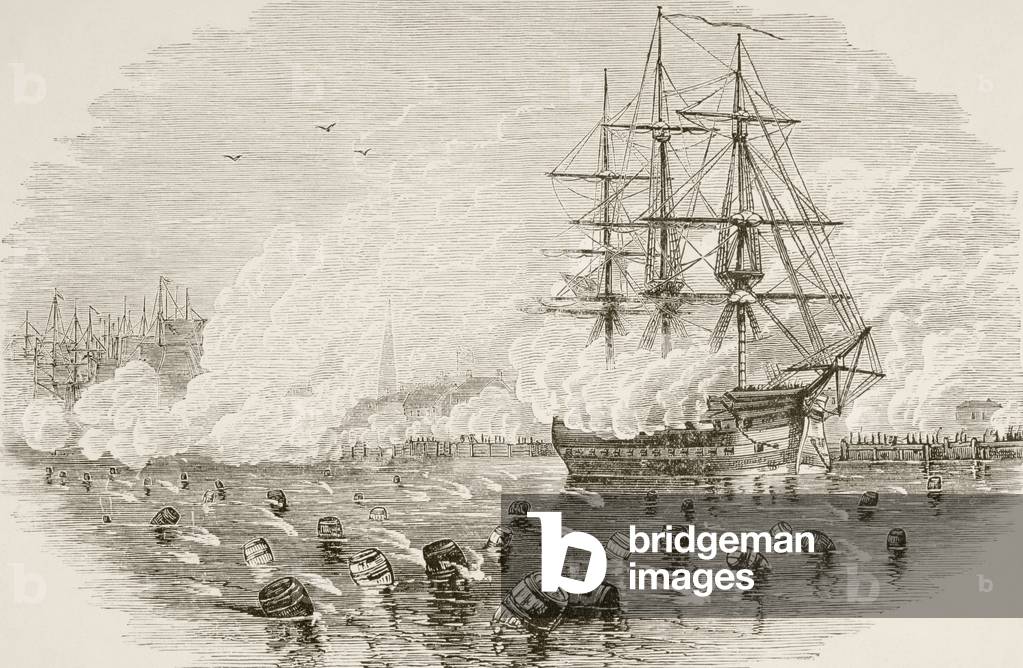 The Battle of Kegs (litho)