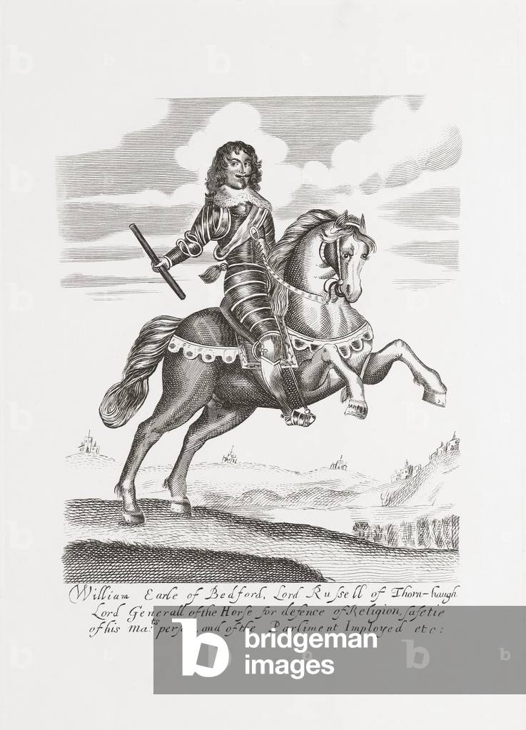 William Russell, 1st Duke and 5th Earl of Bedford, from Woodburn's Gallery of Rare Portraits, pub.1816