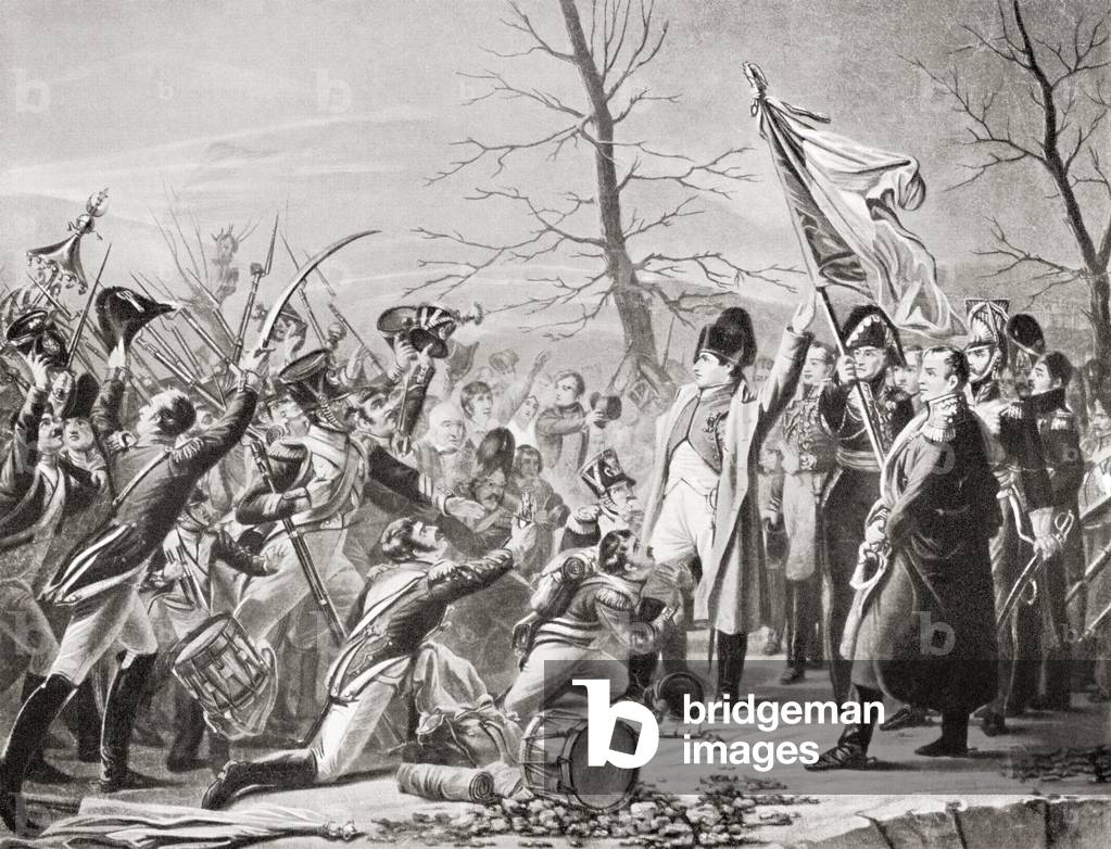 Napoleon's return to France after his escape from Elba, 1815, from Hutchinson's History of the Nations, pub. 1915