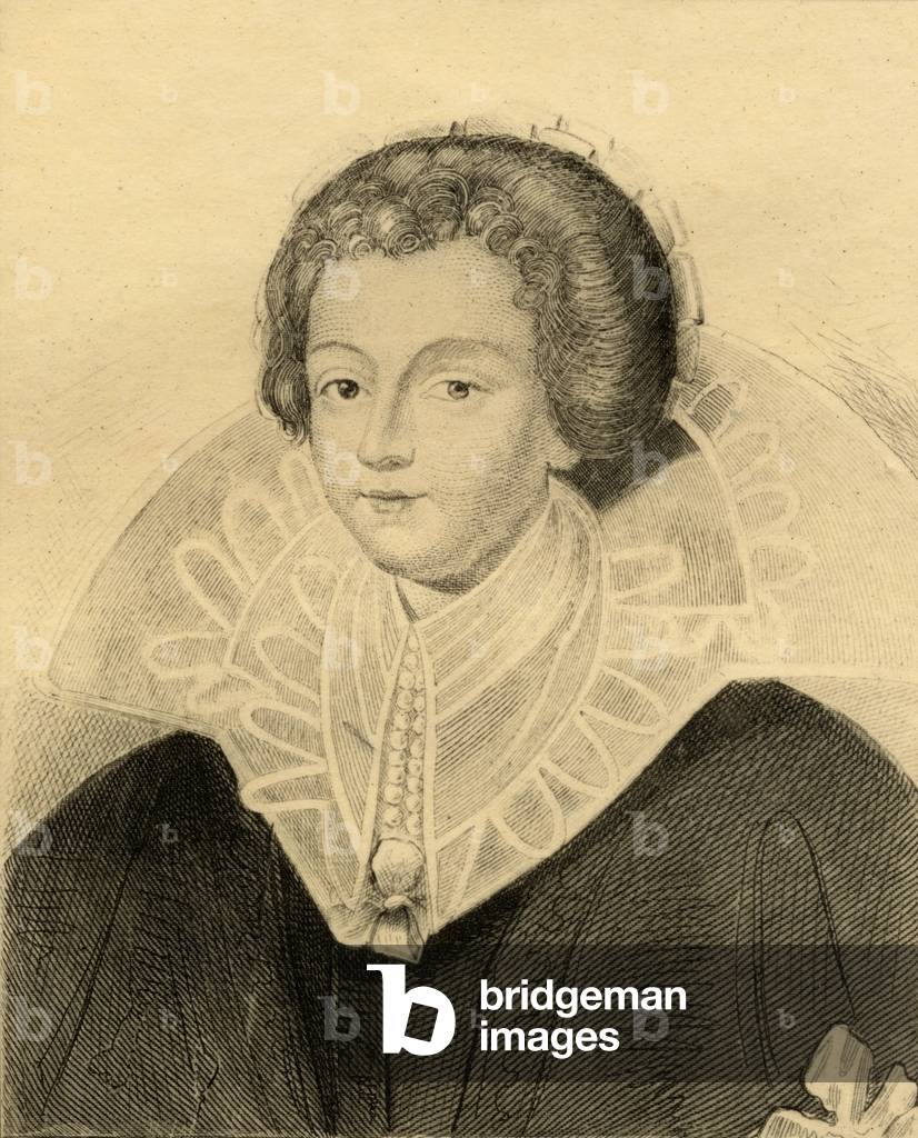 Catherine Henriette de Balzac d'Entragues (1579-1633) marquise de Verneuil (engraving)