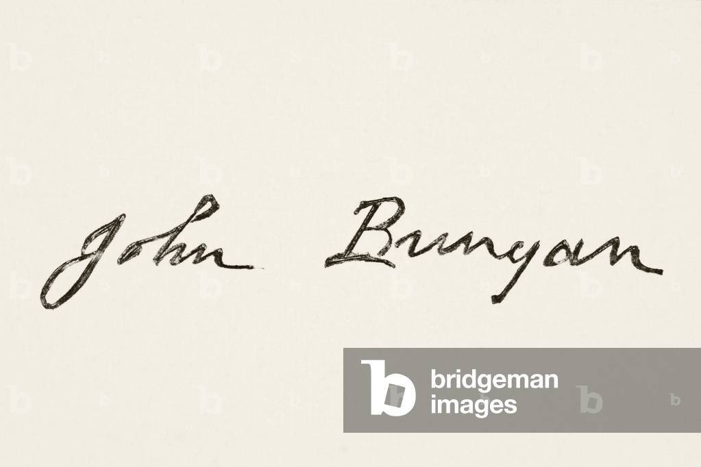 Signature of John Bunyan, from 'The National and Domestic History of England' by William Hickman Smith Aubrey (1858-1916) published London, c.1890 (litho)