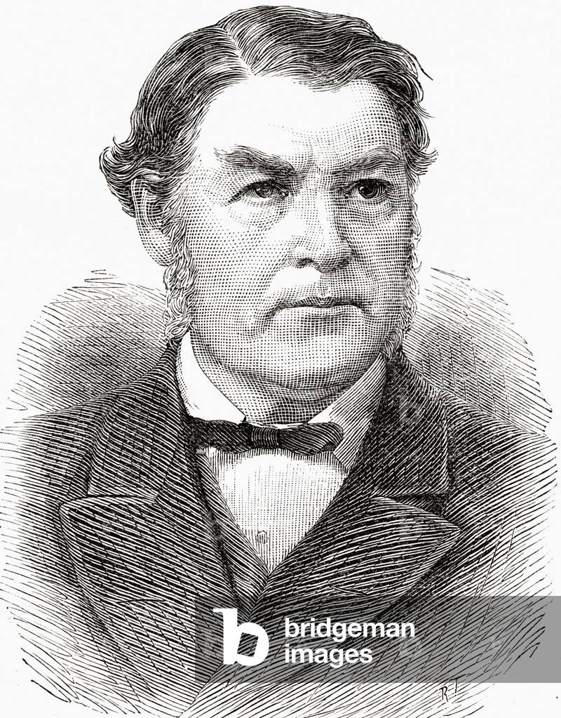 Sir Charles Tupper, 1st Baronet, 1821  1915. Canadian father of Confederation, as the Premier of Nova Scotia, 6th Prime Minister of Canada.   From The Review of Reviews, published 1891