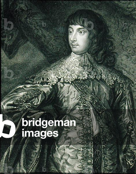 Portrait of William Russell (1613-1700) 1st Duke and 5th Earl of Bedford, from 'Lodge's British Portraits', 1823 (engraving)