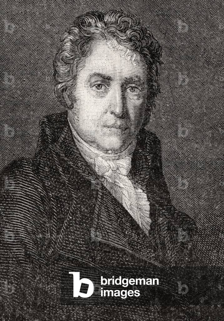 Jacques-Louis David, from 'Histoire de la Revolution Francaise' by Louis Blanc (1811-82) (engraving)